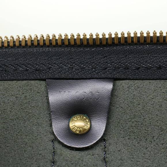 LOUIS VUITTON Epi Keepall 50 Boston Bag Black M42962 LV Auth 51559 - Picture 12 of 16